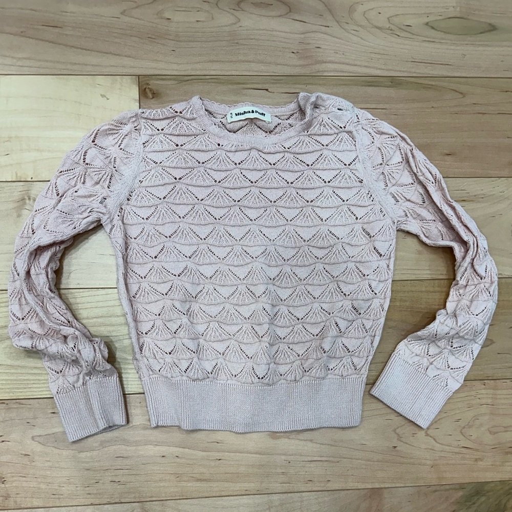 Misha And Puff Pink Sweater